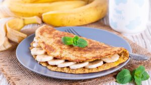 Tortitas de avena y plátano sin gluten, sin azúcar, sin lactosa, adaptadas a dietas keto y vegana